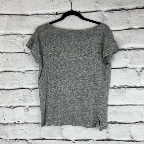 HATCH Collection Maternity Linen T-Shirt Gray Size S Casual Spring Wear - Picture 7 of 7
